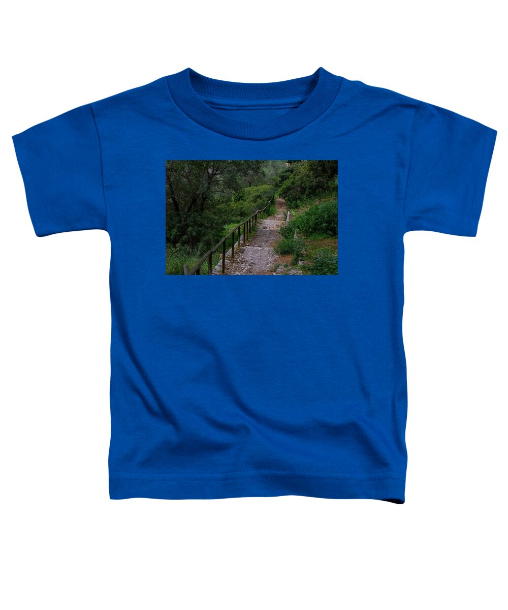 Hillside View from Spain Castle Gardens III - Toddler T-Shirt