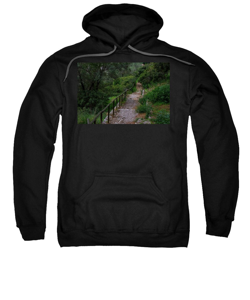 Hillside View from Spain Castle Gardens III - Sweatshirt