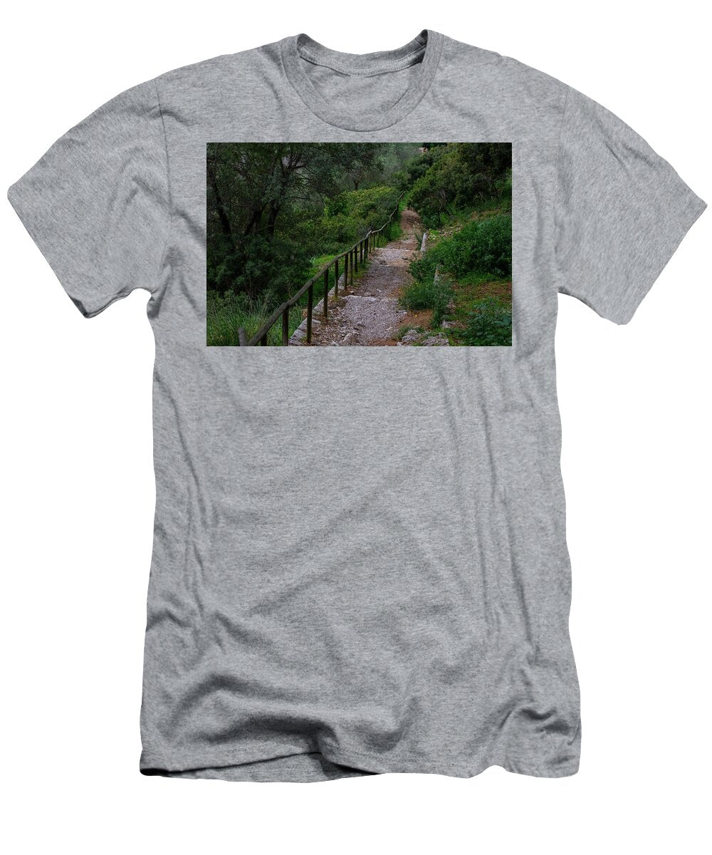 Hillside View from Spain Castle Gardens III - T-Shirt