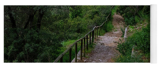 Hillside View from Spain Castle Gardens III - Yoga Mat