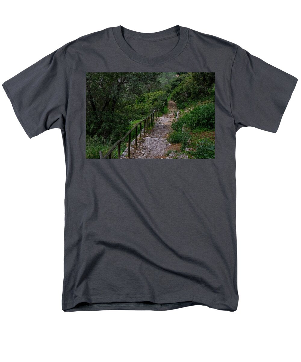 Hillside View from Spain Castle Gardens III - Men's T-Shirt  (Regular Fit)