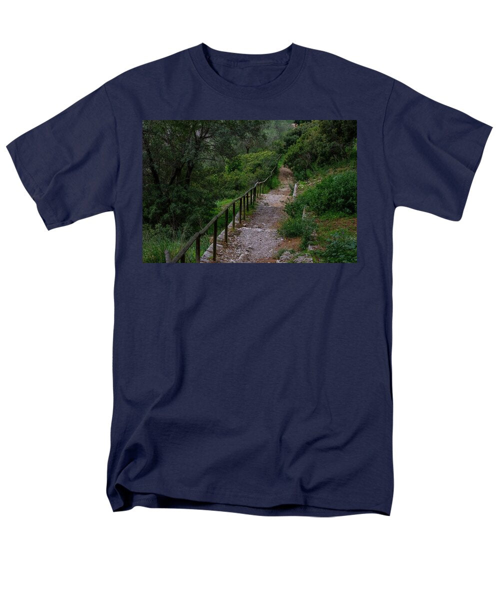 Hillside View from Spain Castle Gardens III - Men's T-Shirt  (Regular Fit)