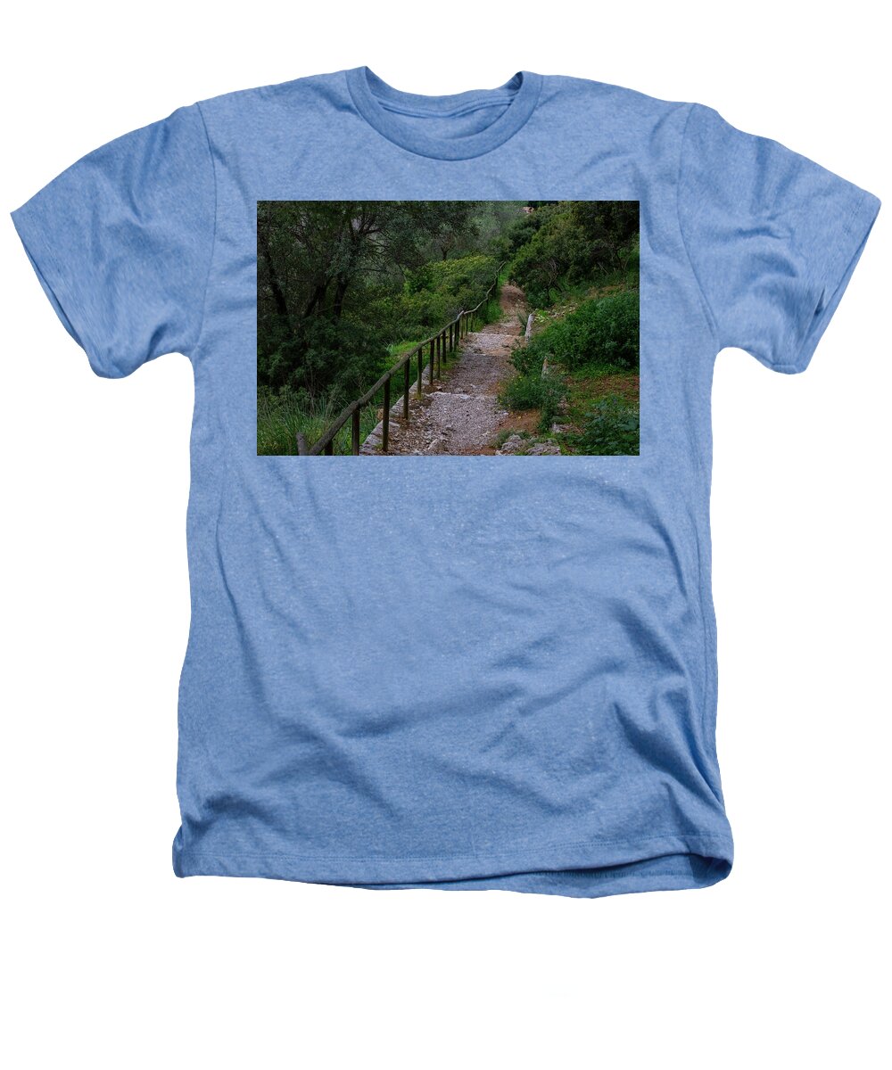 Hillside View from Spain Castle Gardens III - Heathers T-Shirt