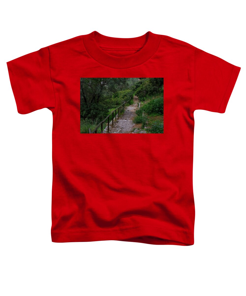 Hillside View from Spain Castle Gardens III - Toddler T-Shirt