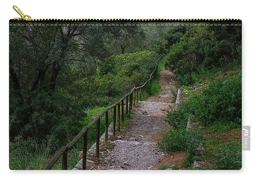 Hillside View from Spain Castle Gardens III - Zip Pouch