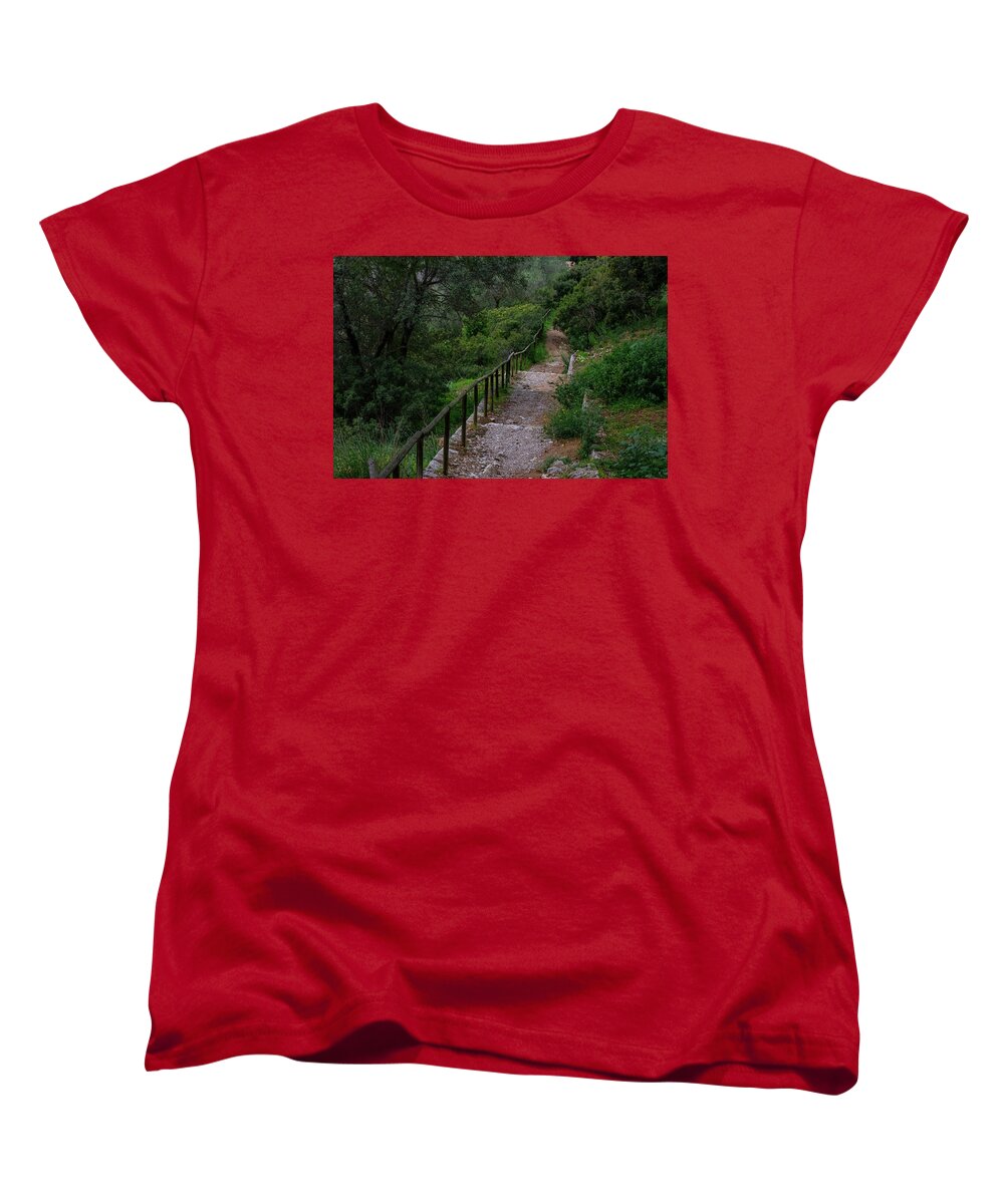 Hillside View from Spain Castle Gardens III - Women's T-Shirt (Standard Fit)