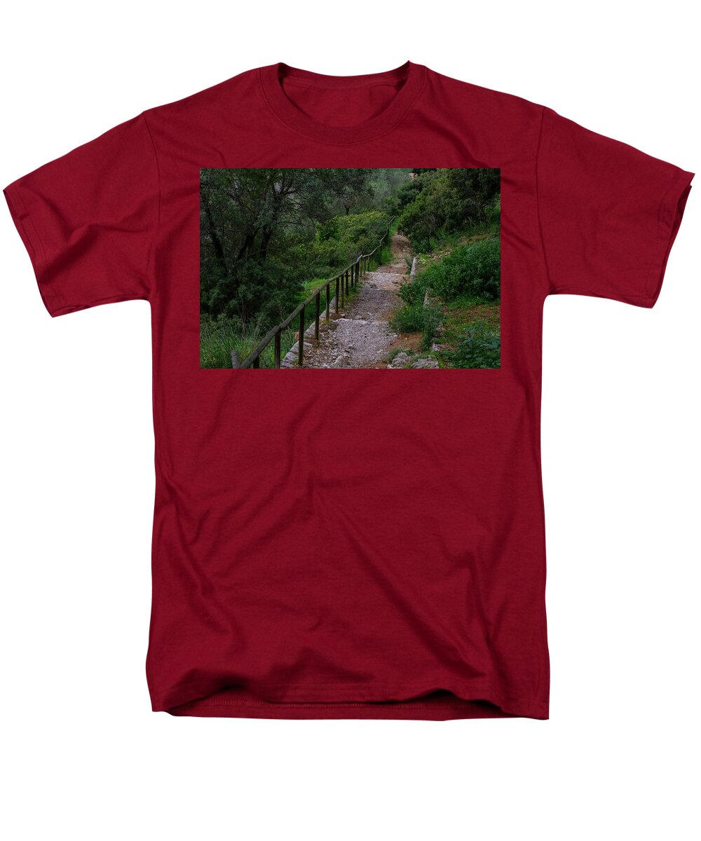 Hillside View from Spain Castle Gardens III - Men's T-Shirt  (Regular Fit)