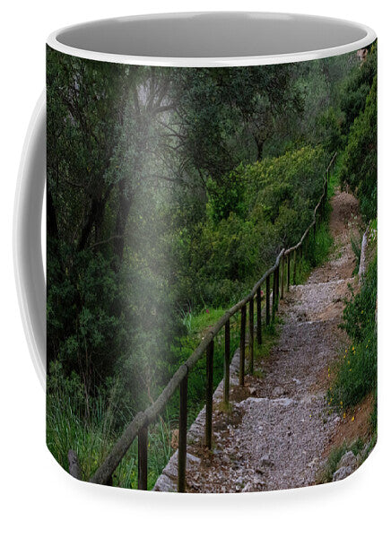 Hillside View from Spain Castle Gardens III - Mug