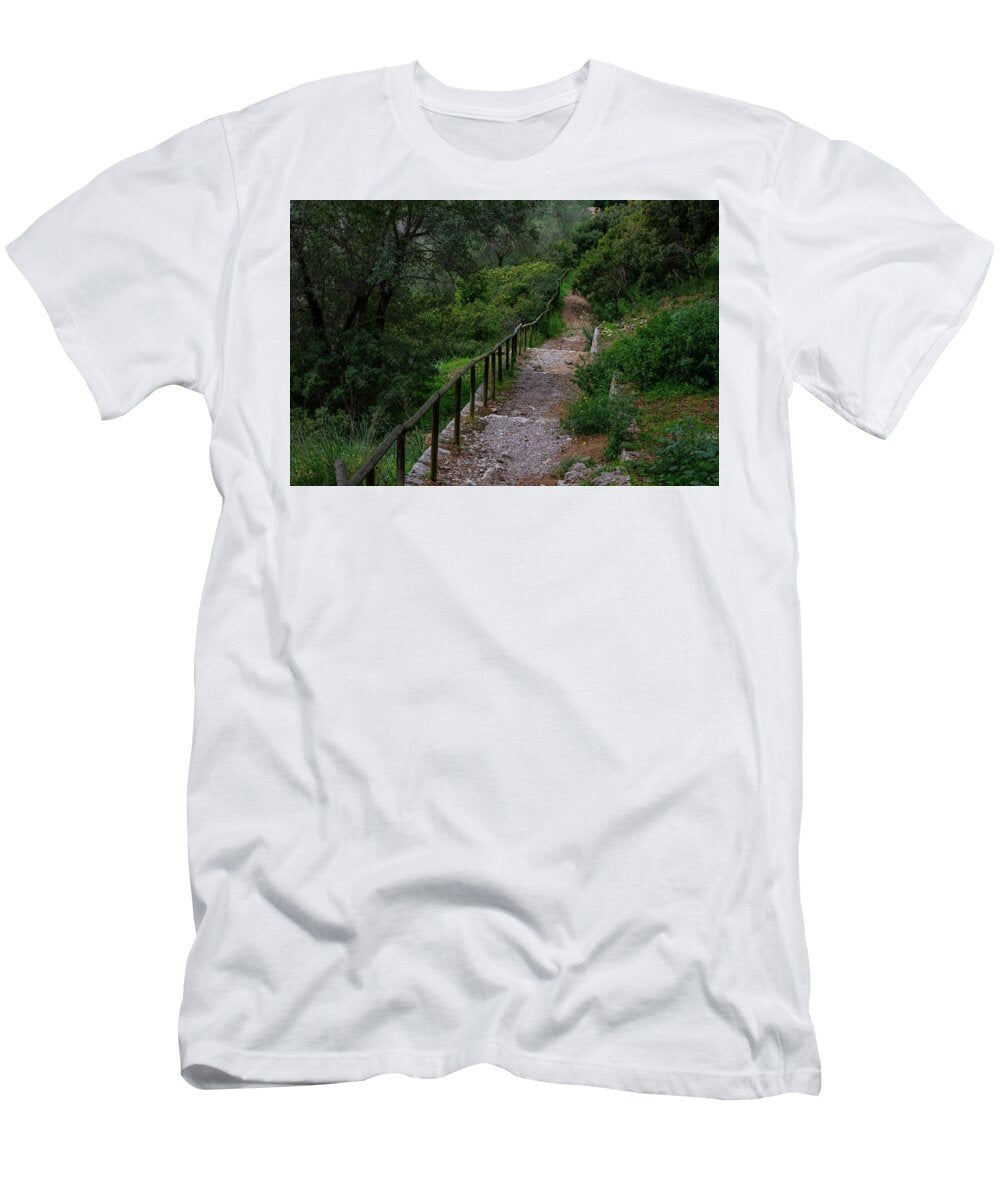 Hillside View from Spain Castle Gardens III - T-Shirt