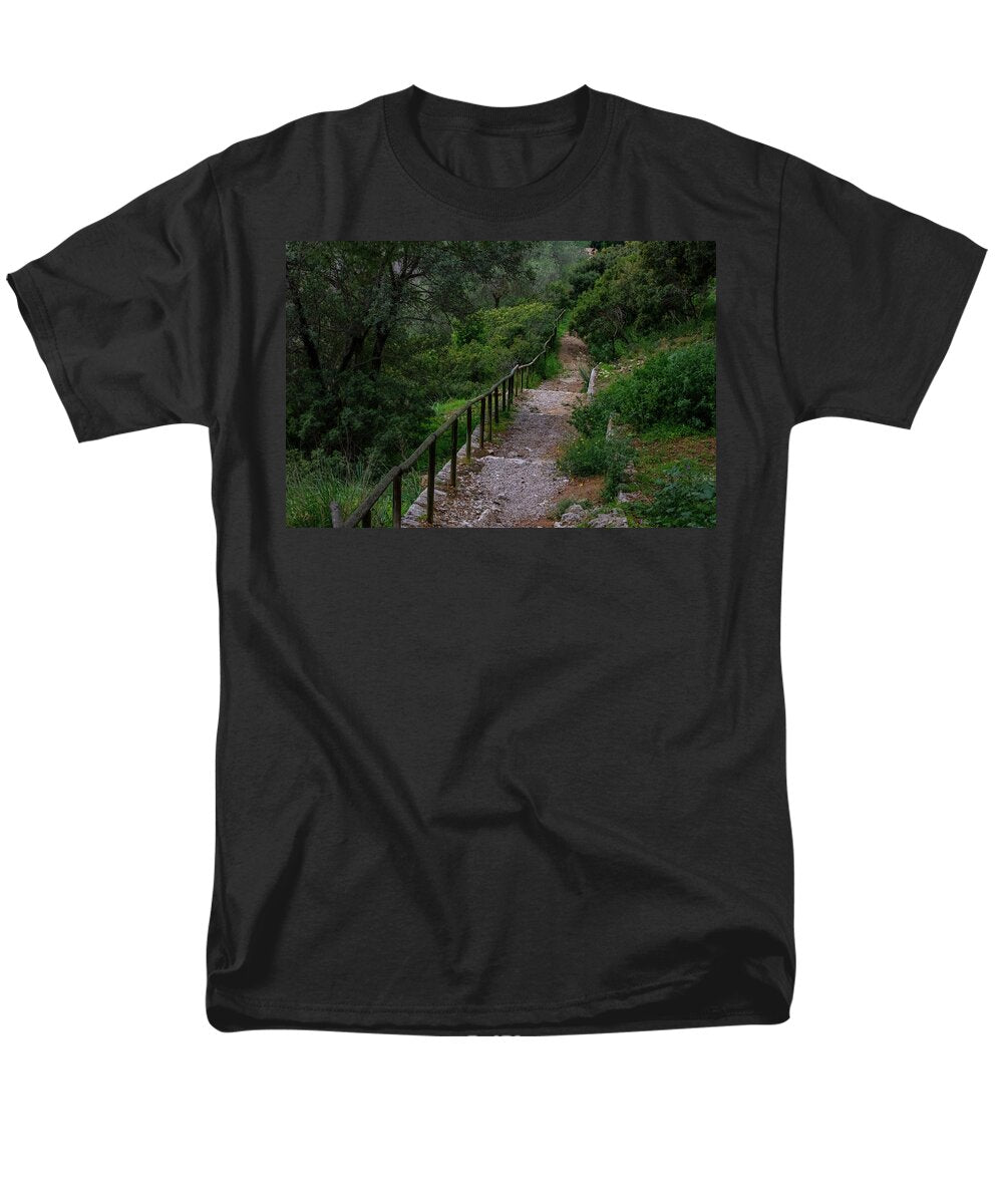 Hillside View from Spain Castle Gardens III - Men's T-Shirt  (Regular Fit)