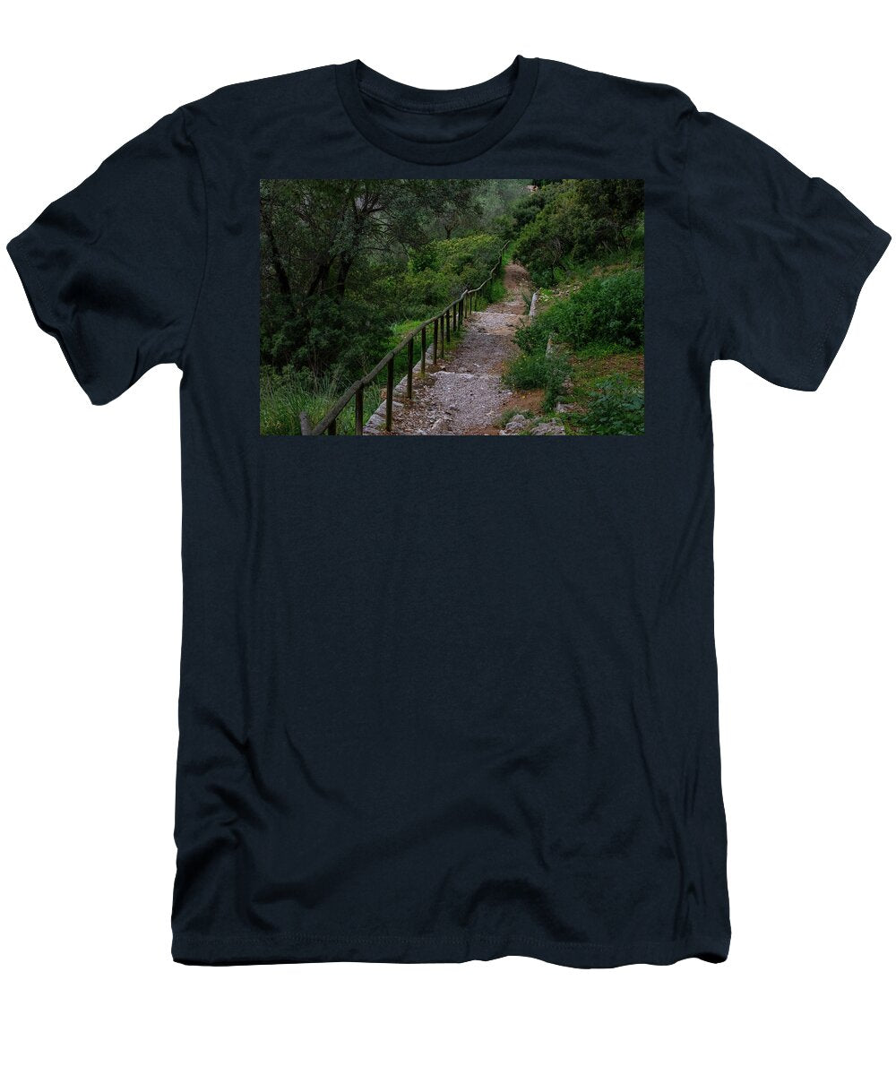 Hillside View from Spain Castle Gardens III - T-Shirt