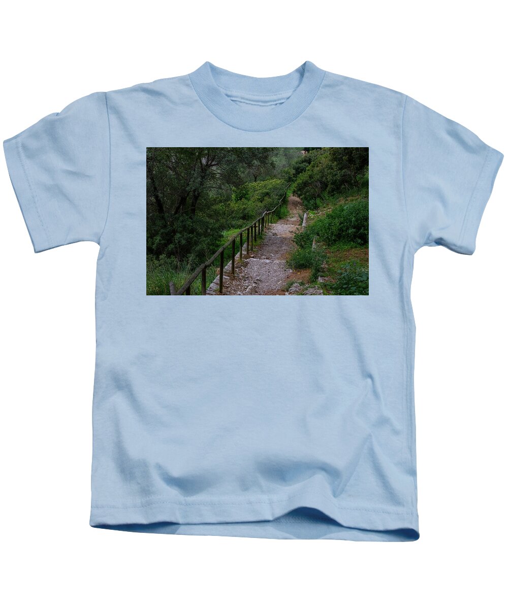 Hillside View from Spain Castle Gardens III - Kids T-Shirt