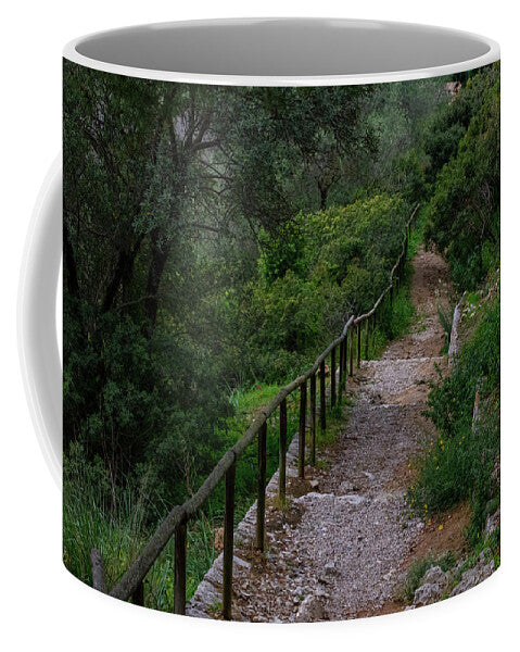 Hillside View from Spain Castle Gardens III - Mug