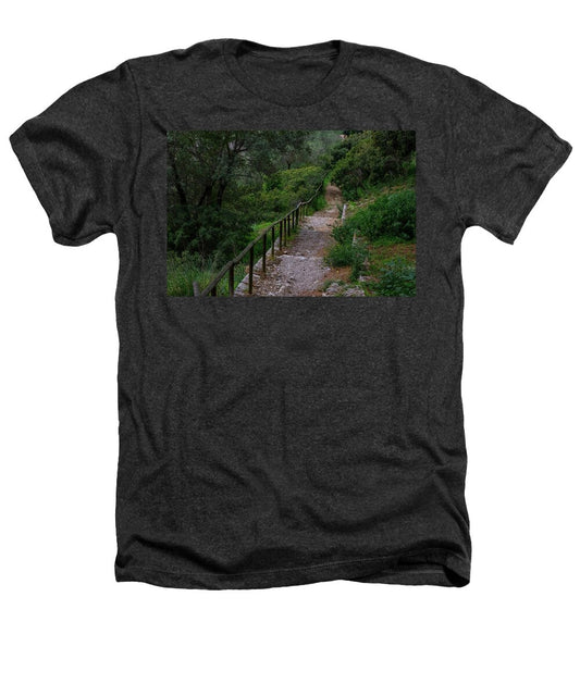 Hillside View from Spain Castle Gardens III - Heathers T-Shirt