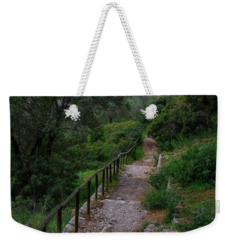 Hillside View from Spain Castle Gardens III - Weekender Tote Bag