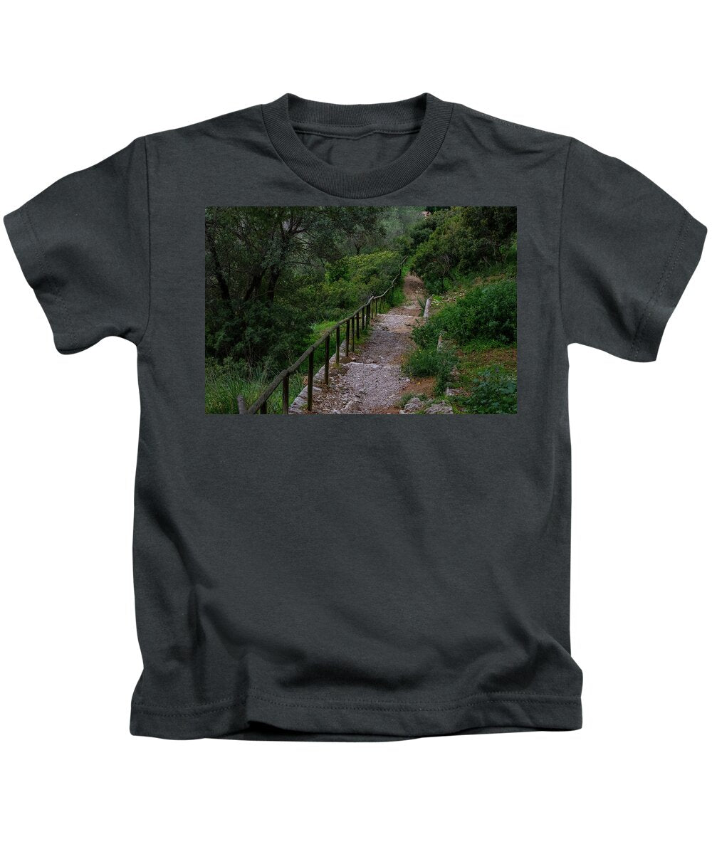 Hillside View from Spain Castle Gardens III - Kids T-Shirt