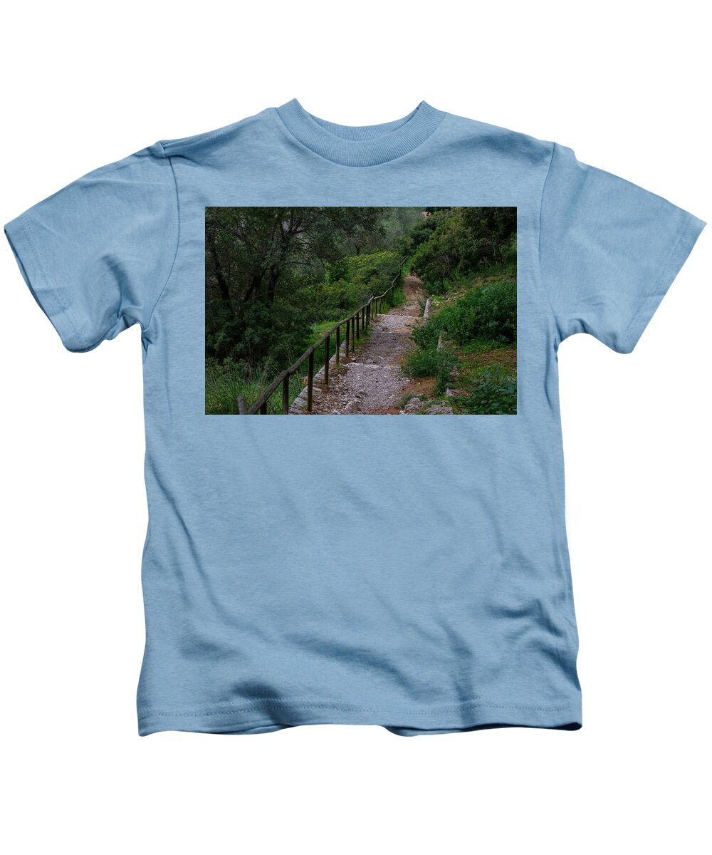 Hillside View from Spain Castle Gardens III - Kids T-Shirt
