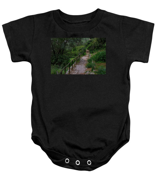 Hillside View from Spain Castle Gardens III - Baby Onesie