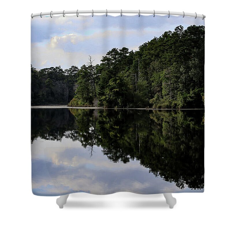 Lake Rim of North Carolina II  - Shower Curtain