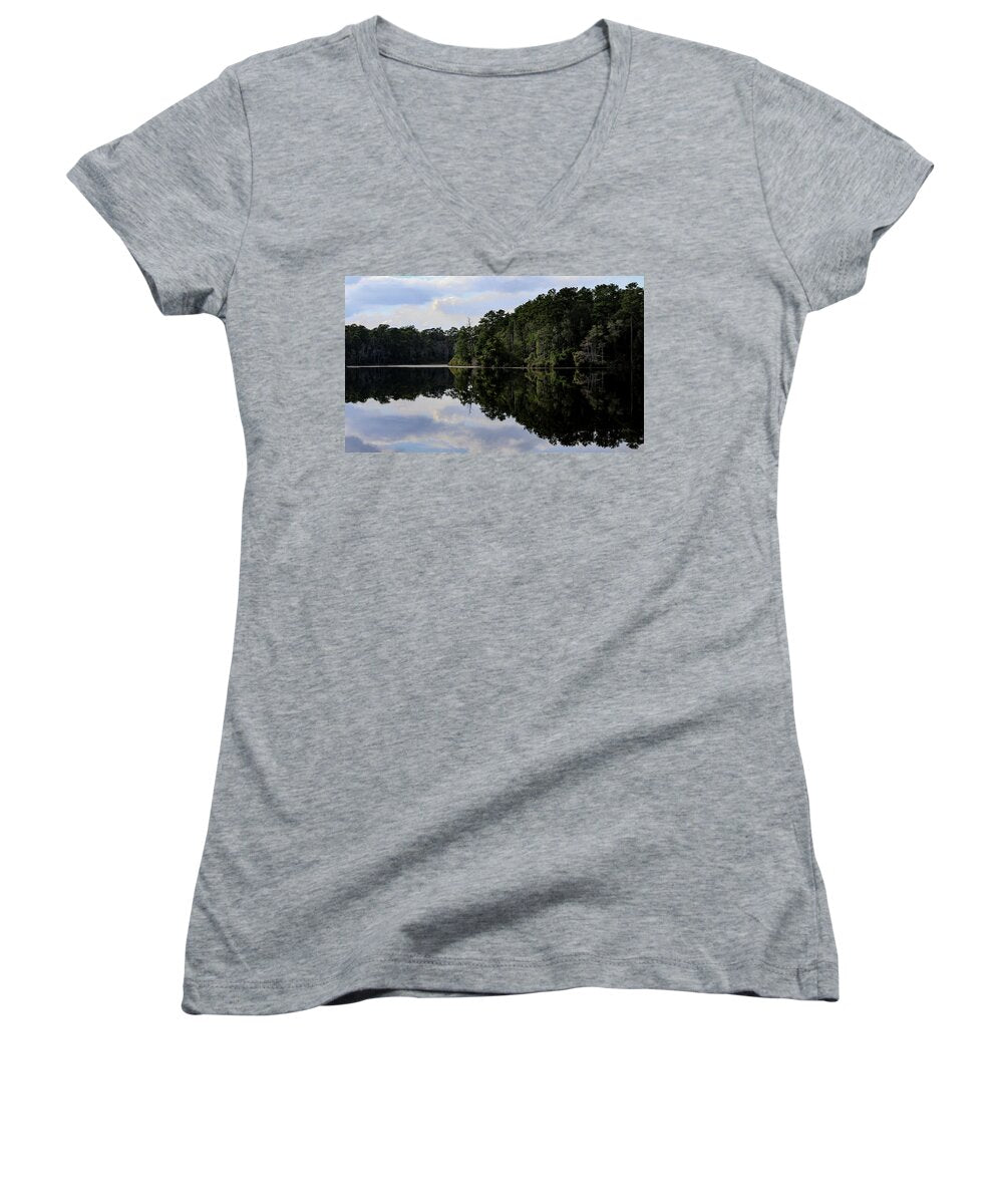 Lake Rim of North Carolina II  - Women's V-Neck