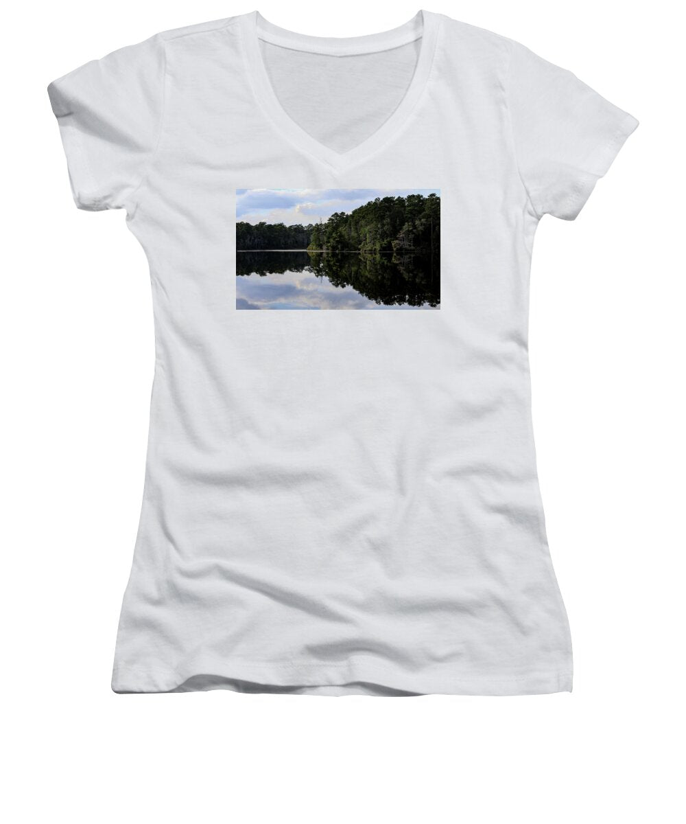 Lake Rim of North Carolina II  - Women's V-Neck