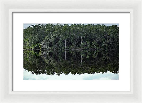 Lake Rim of North Carolina - Framed Print