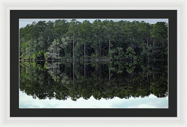 Lake Rim of North Carolina - Framed Print