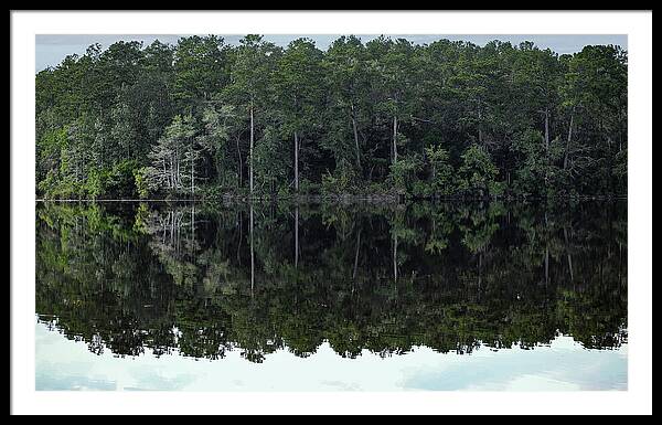 Lake Rim of North Carolina - Framed Print