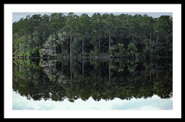 Lake Rim of North Carolina - Framed Print