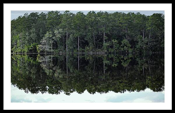 Lake Rim of North Carolina - Framed Print