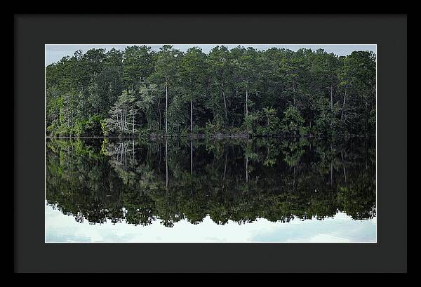 Lake Rim of North Carolina - Framed Print
