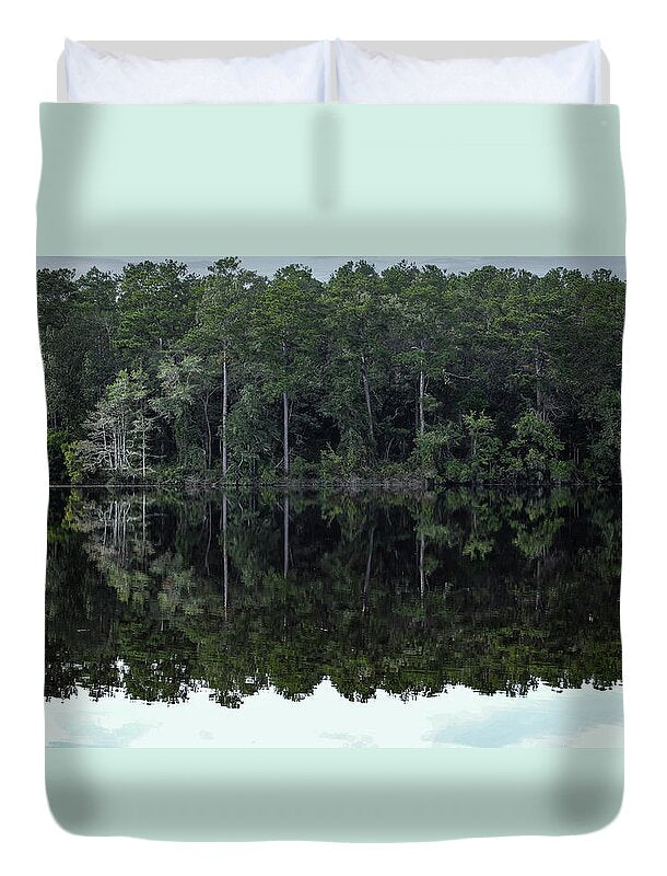 Lake Rim of North Carolina - Duvet Cover