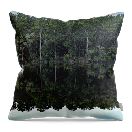 Lake Rim of North Carolina - Throw Pillow
