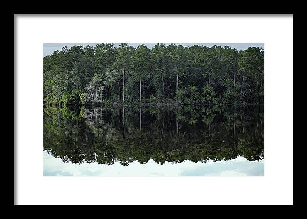 Lake Rim of North Carolina - Framed Print