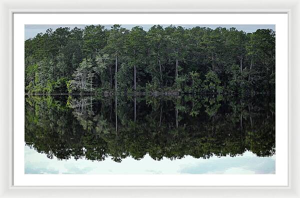 Lake Rim of North Carolina - Framed Print