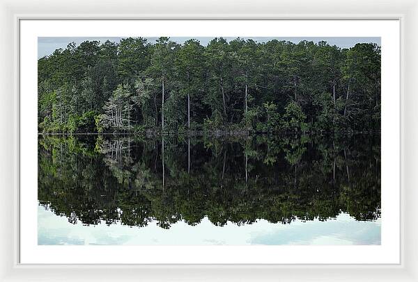 Lake Rim of North Carolina - Framed Print