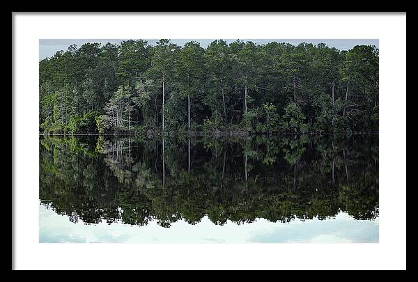 Lake Rim of North Carolina - Framed Print