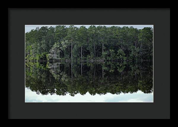 Lake Rim of North Carolina - Framed Print