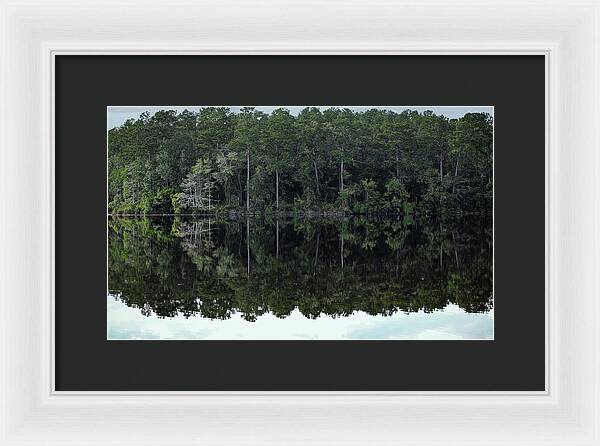 Lake Rim of North Carolina - Framed Print