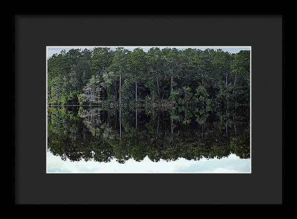 Lake Rim of North Carolina - Framed Print