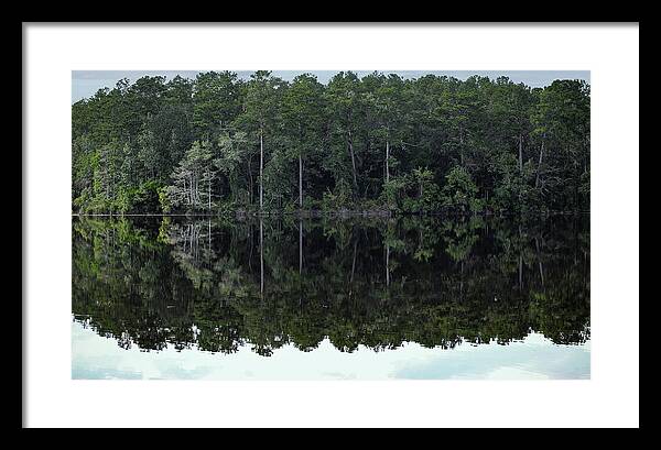 Lake Rim of North Carolina - Framed Print