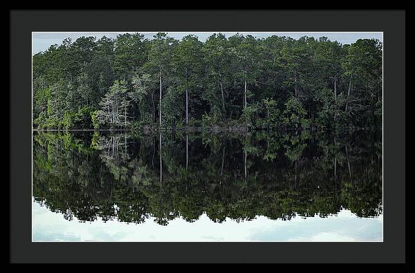 Lake Rim of North Carolina - Framed Print