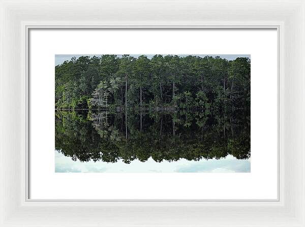 Lake Rim of North Carolina - Framed Print