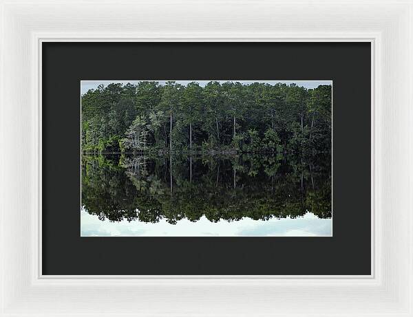 Lake Rim of North Carolina - Framed Print