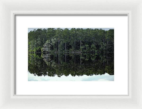 Lake Rim of North Carolina - Framed Print