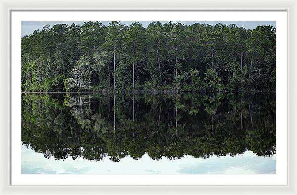 Lake Rim of North Carolina - Framed Print