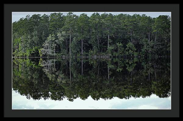 Lake Rim of North Carolina - Framed Print