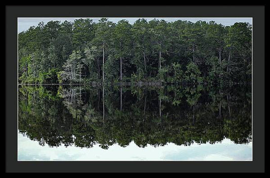 Lake Rim of North Carolina - Framed Print
