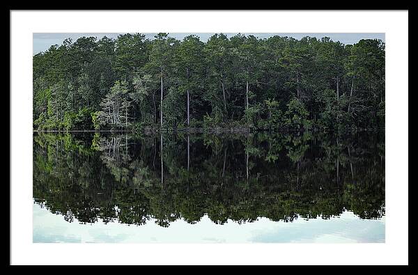 Lake Rim of North Carolina - Framed Print