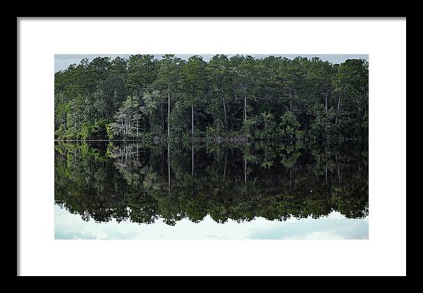 Lake Rim of North Carolina - Framed Print